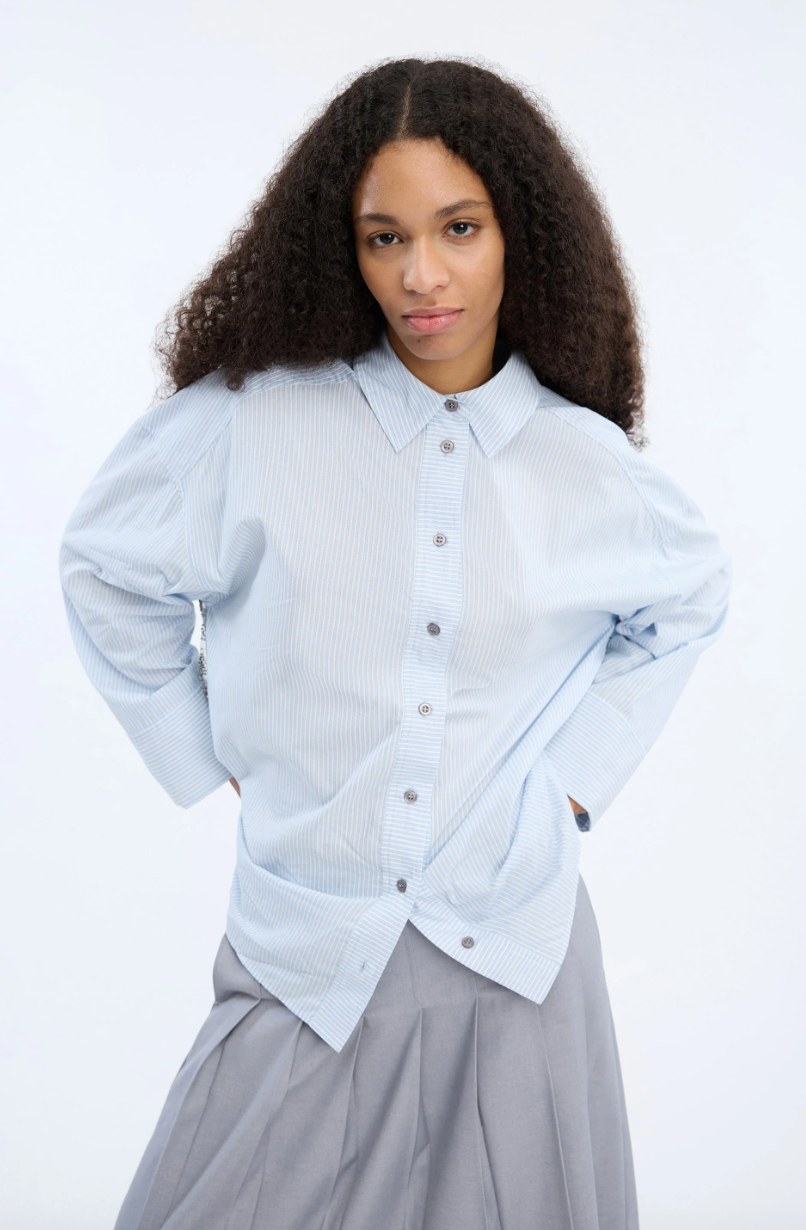 Munthe Vontario Shirt Stripe Blue