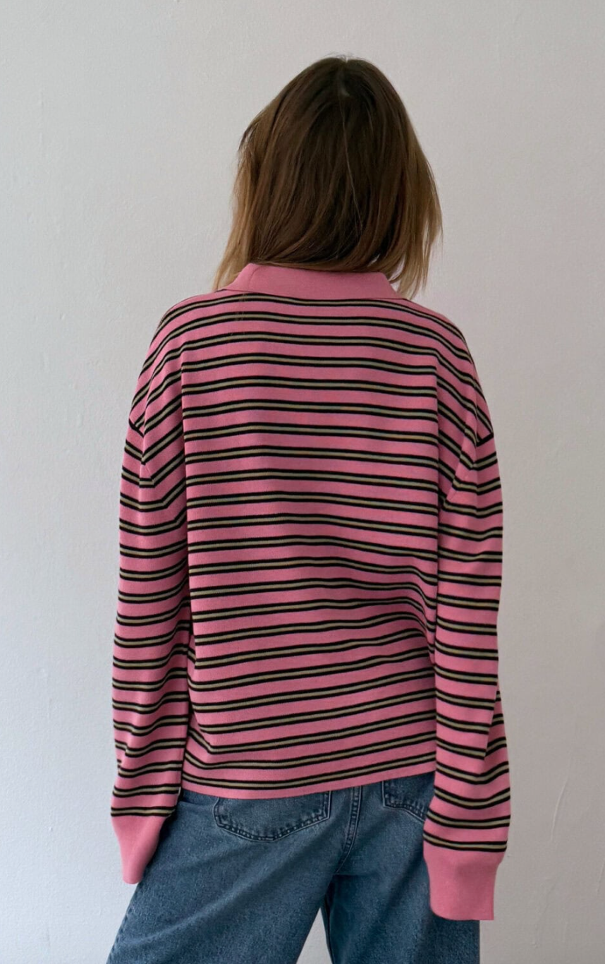 Boii Adanne Polo Knit Pink/bordeaux