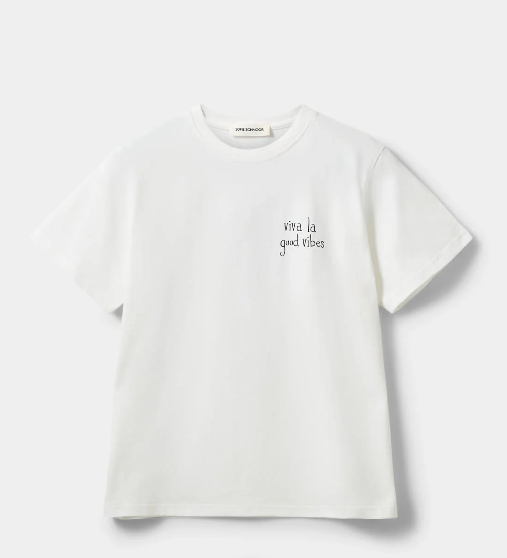 Sofie Schnoor RiverSW Printed Boxy T-shirt Off White