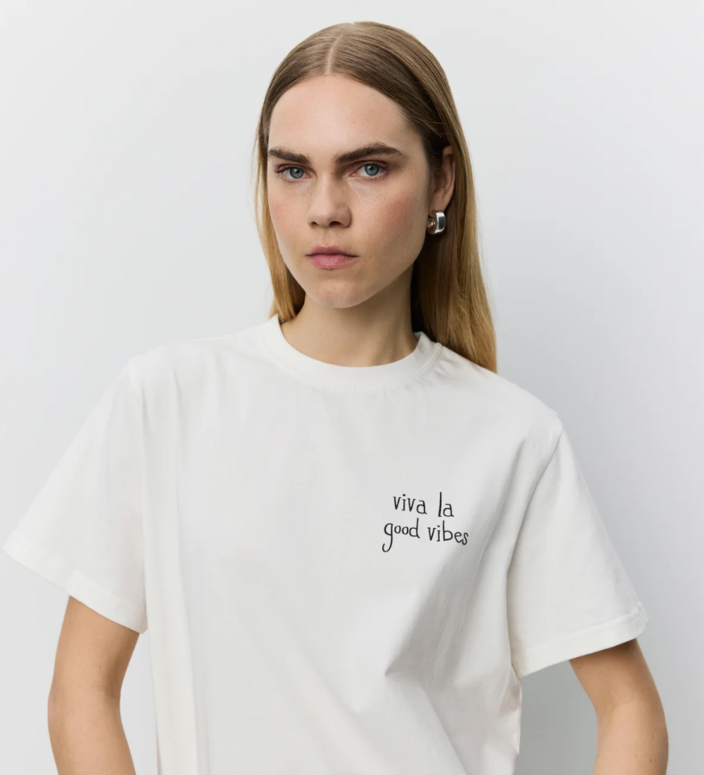 Sofie Schnoor RiverSW Printed Boxy T-shirt Off White