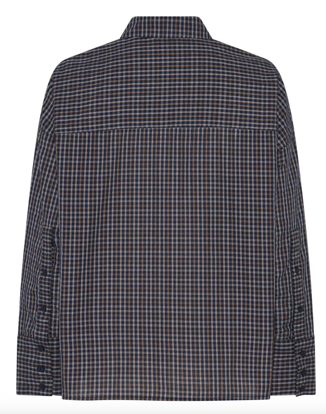 La Rouge Louise Shirt Navy Checks