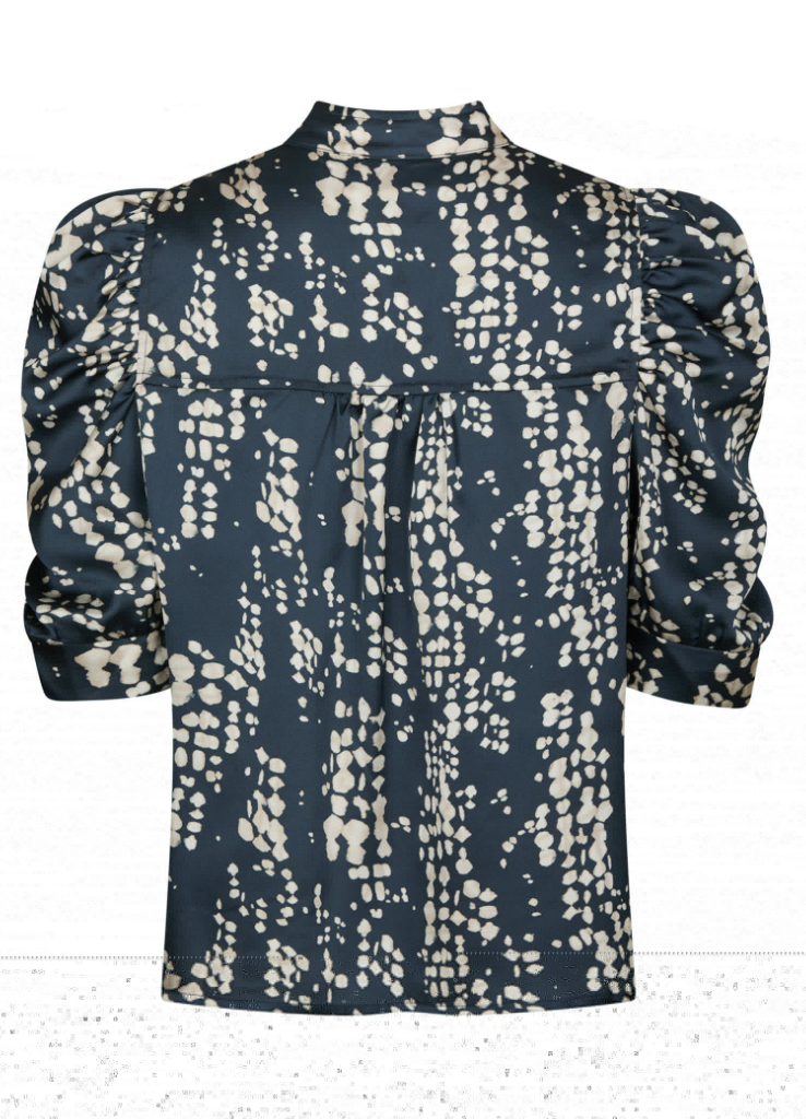 Neo Noir Roella Scatter Print Blouse Navy