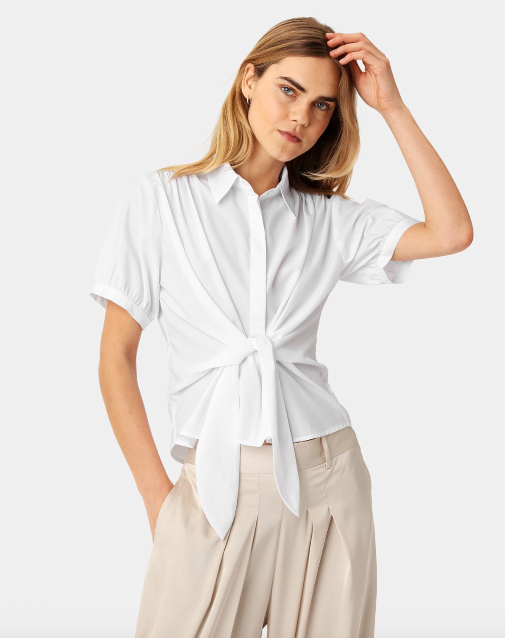 Karmamia Lee Short Shirt White Cotton