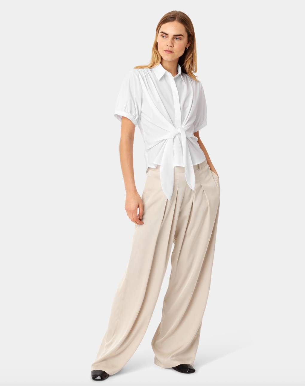 Karmamia Lee Short Shirt White Cotton