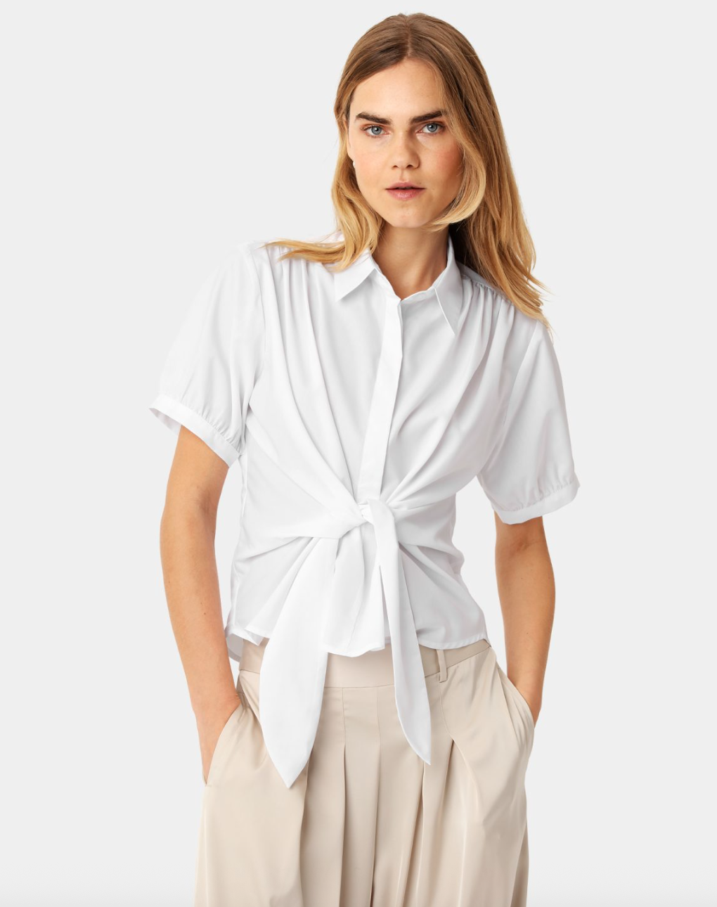 Karmamia Lee Short Shirt White Cotton