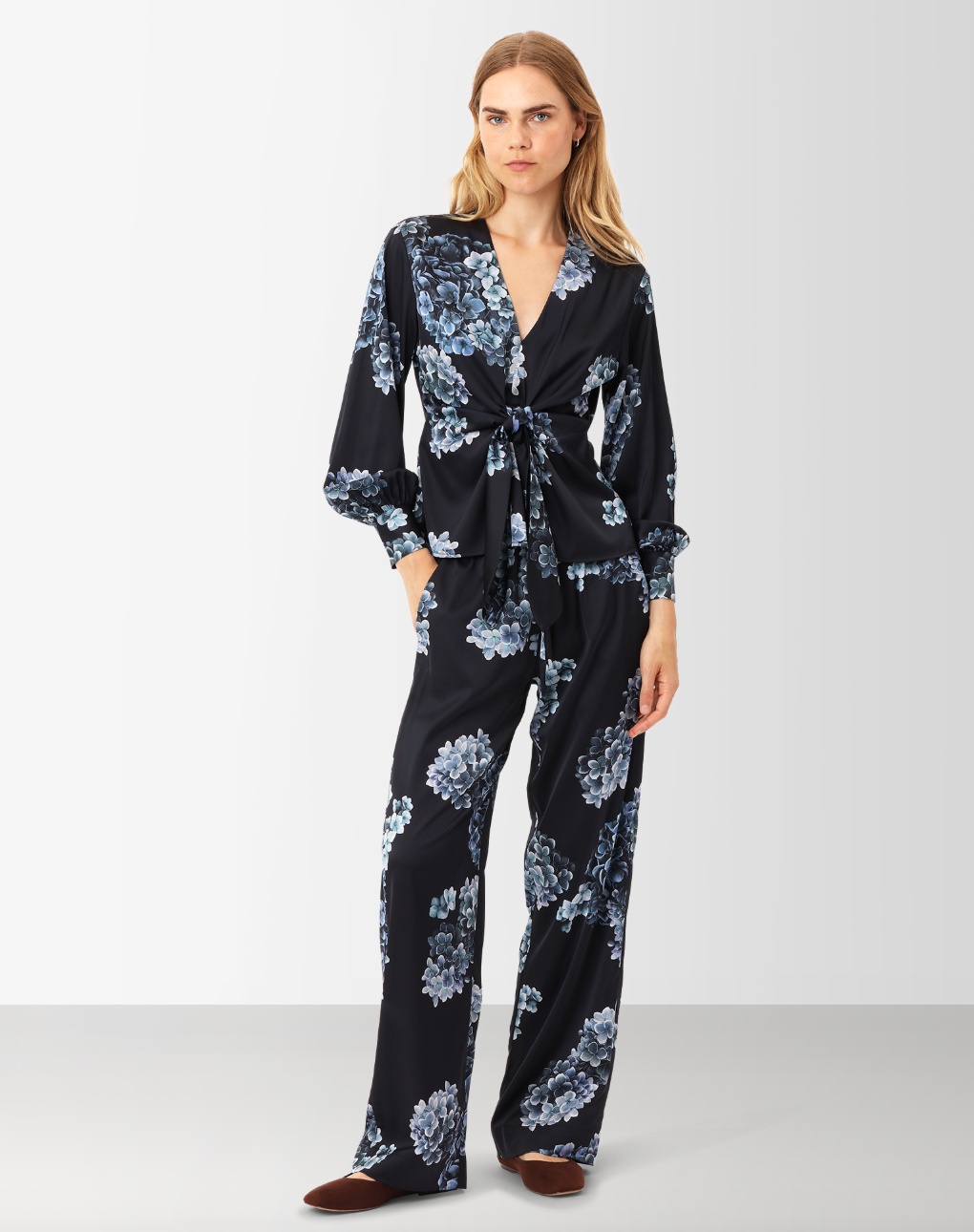 Karmamia Blair Blouse Hydrangea