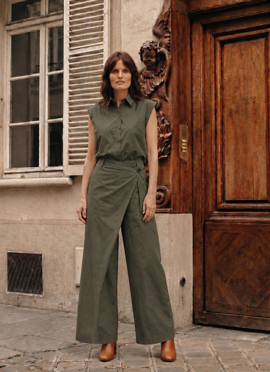 La Rouge Pia Blouse LR1666 Army Green