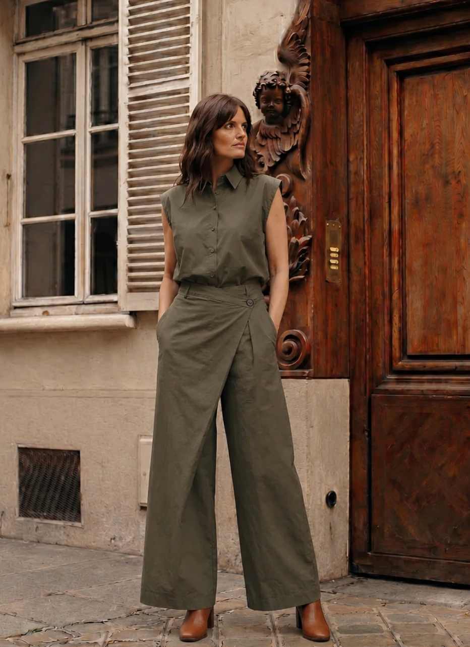 La Rouge Pia Blouse LR1666 Army Green