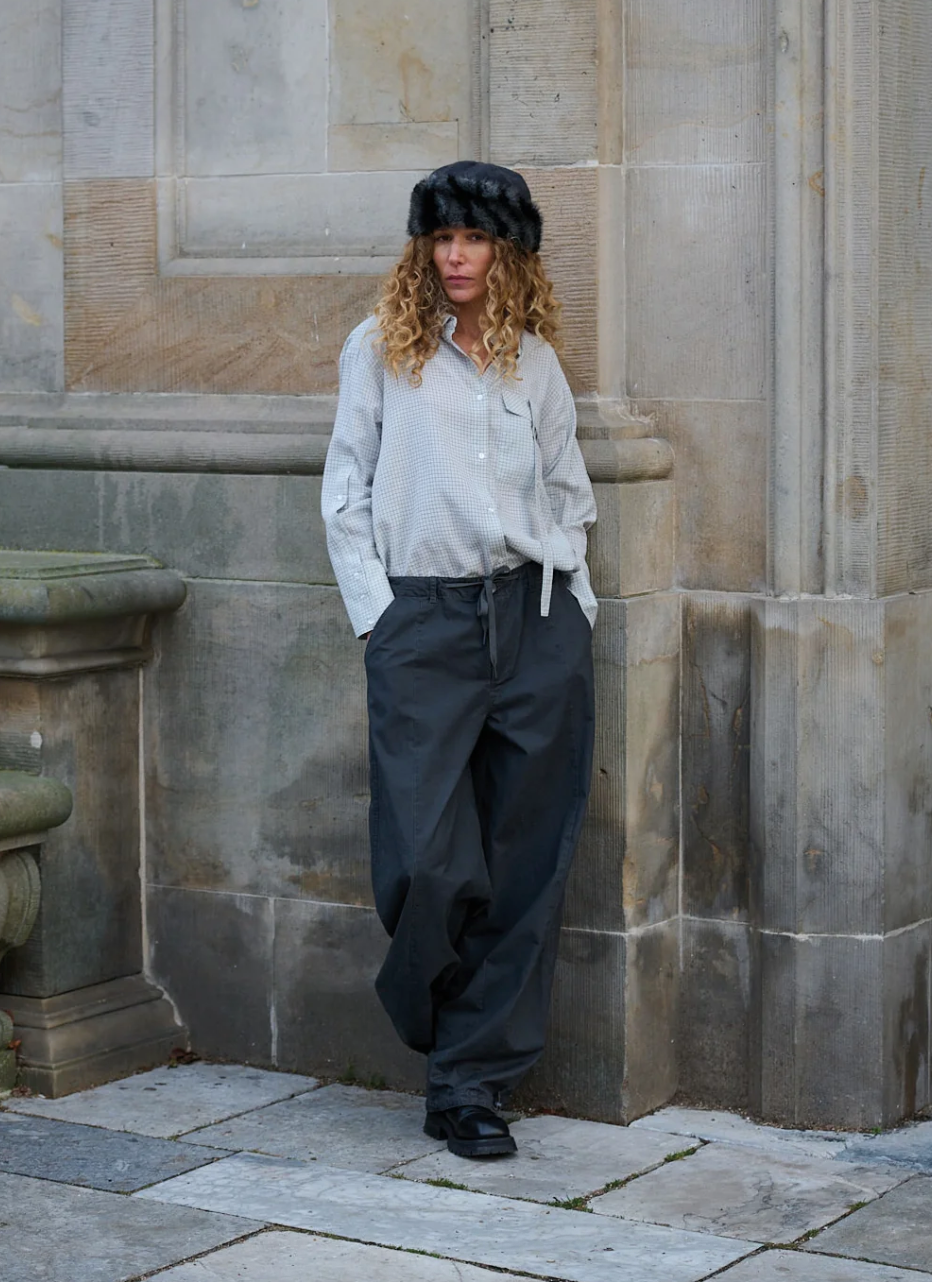 La Rouge Baggy Pants Dark Grey