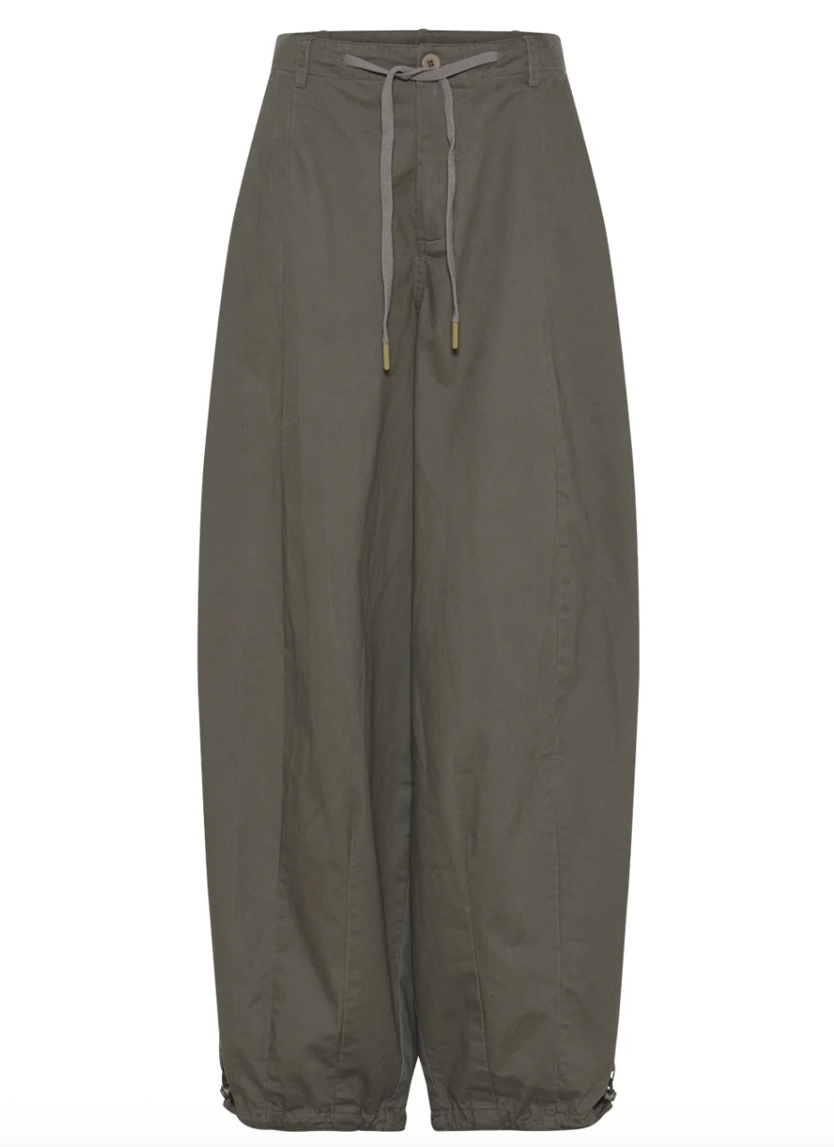 La Rouge Baggy Pants Army Green