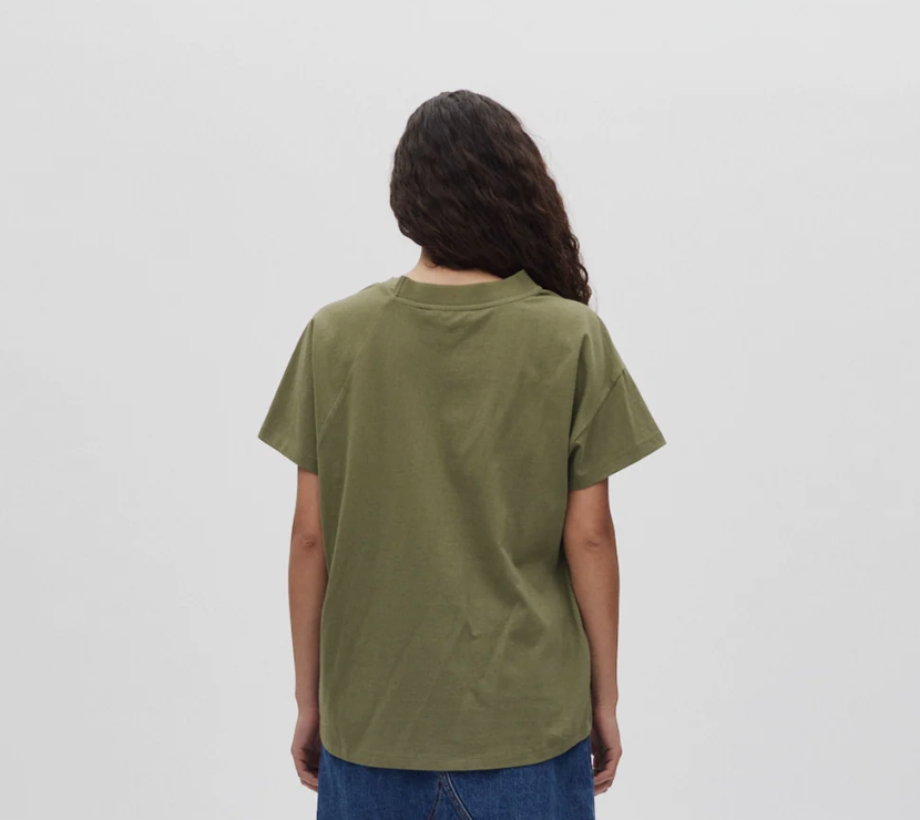 Rabens Saloner Ary Fragile Boxy T-Shirt Green