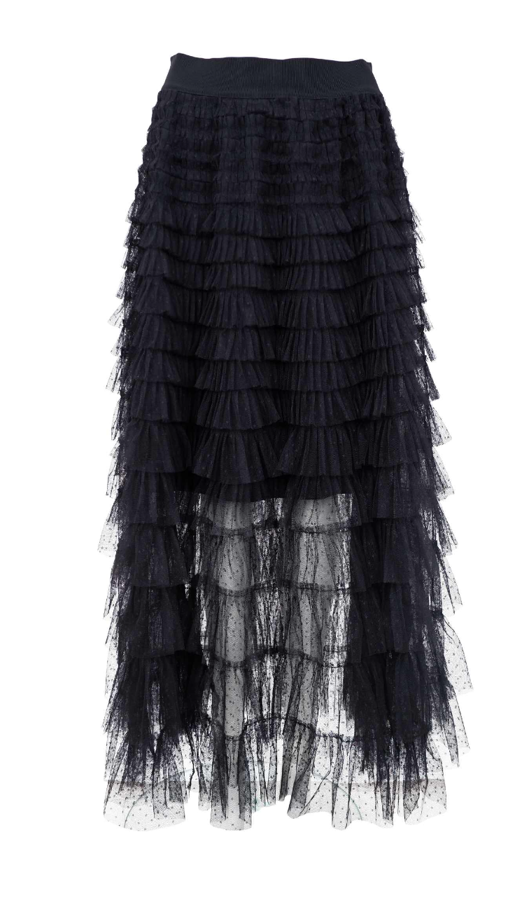 Black Colour BCAngelina Mesh Skirt Black