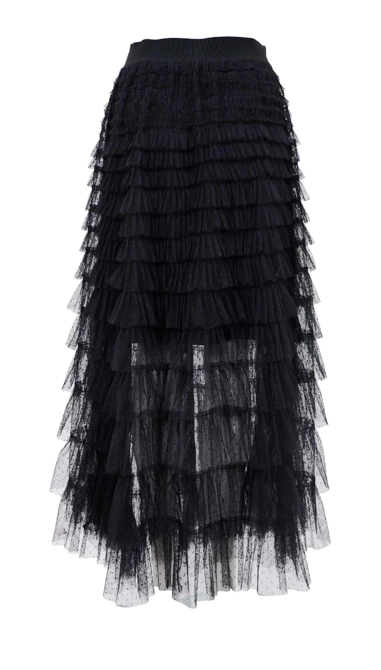 Black Colour BCAngelina Mesh Skirt Black