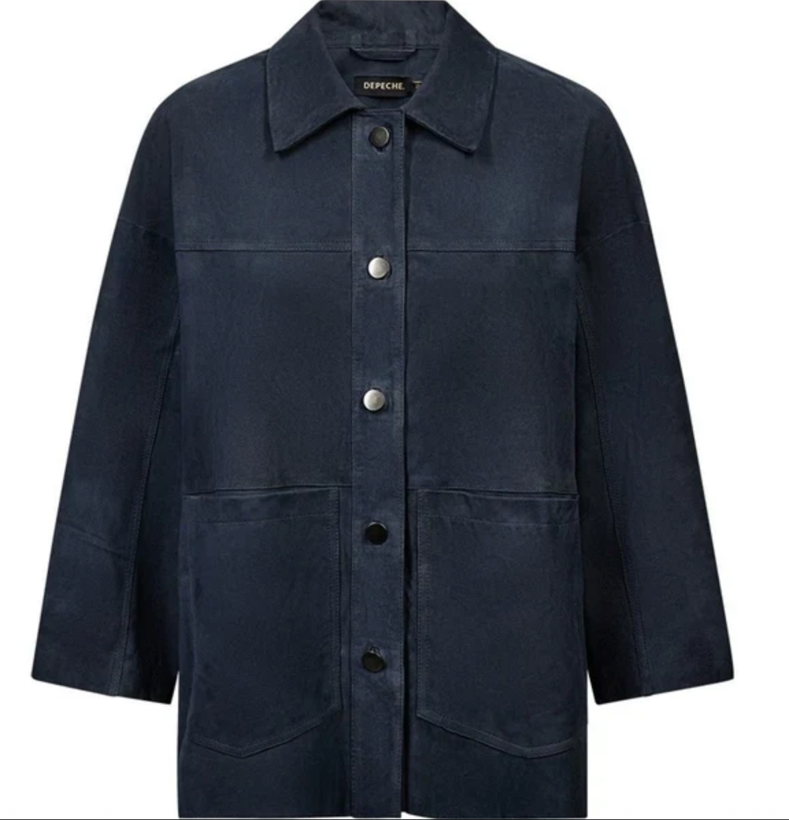 Depeche TonjaDep Suede Oversize Shirt Ocean