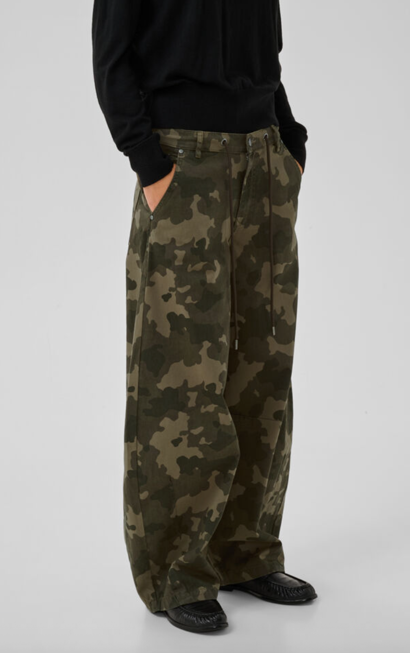 My Essential Wardrobe MWFro Pant Camuflage Bungee Cord Long Green