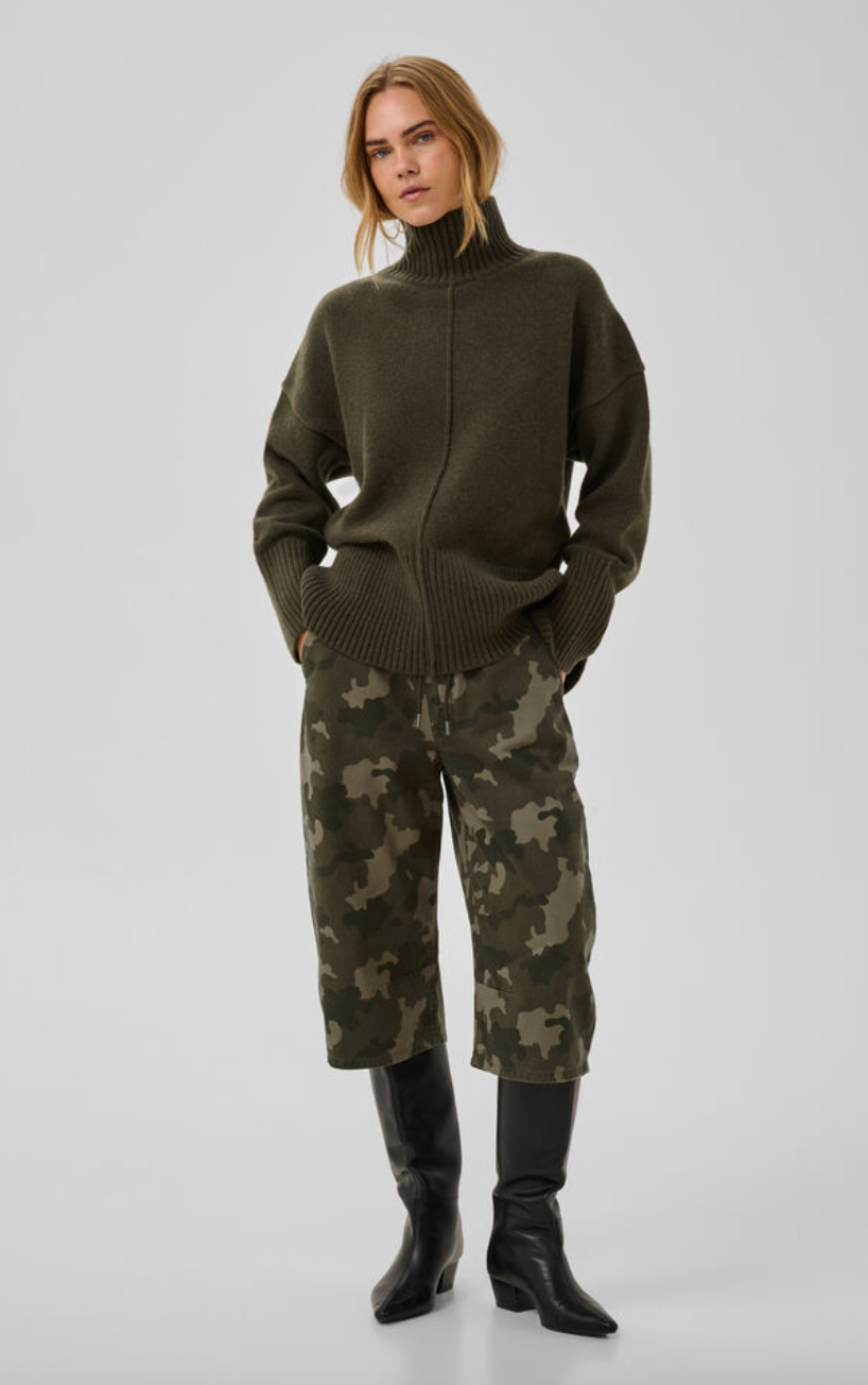 My Essential Wardrobe MWFroda Culotte Camuflage Bungee Cord Camo Print