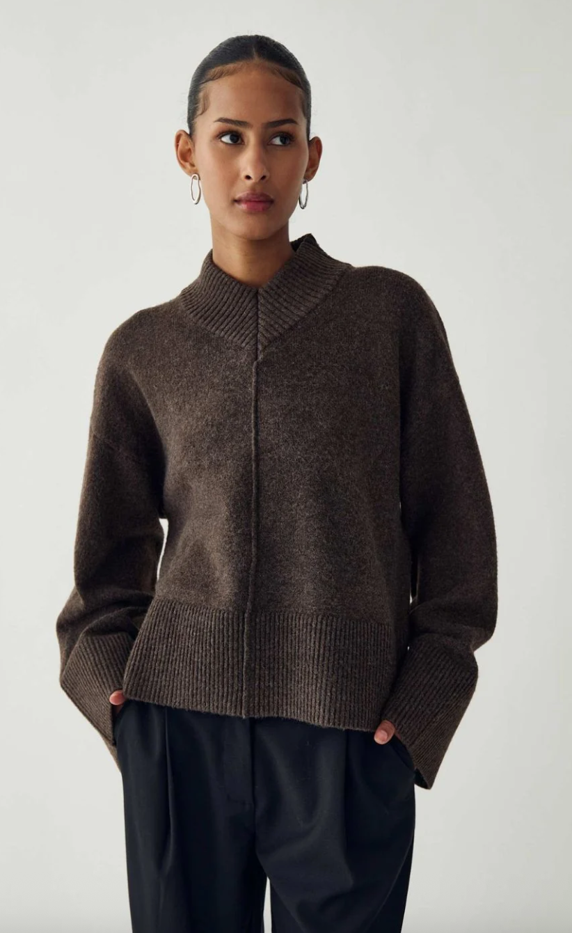 Noella N-Maidie Knit Chocolate Melange