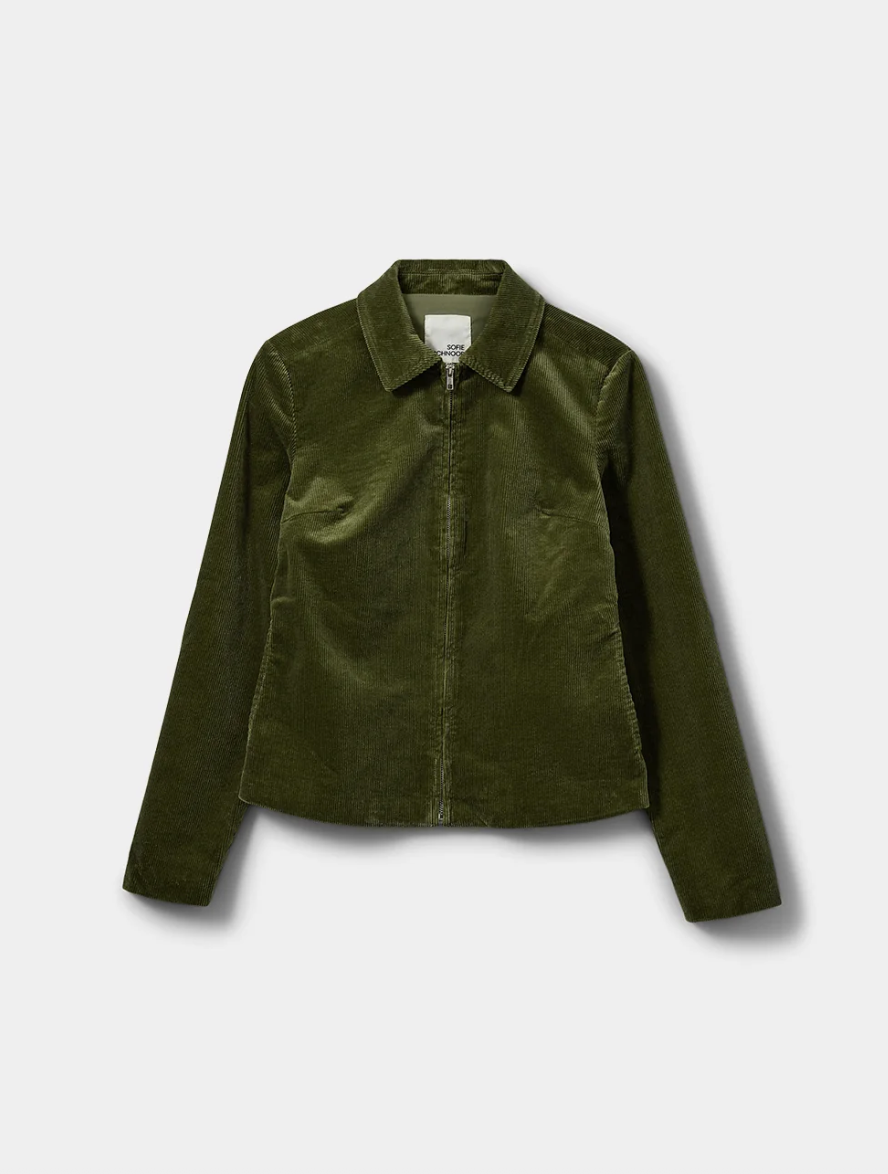 Sofie Schnoor PriellaSW Fitted Corduroy Jacket Olive Green