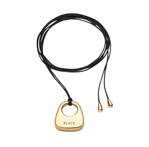 Maria Black Tote Necklace Medium 90 Gold