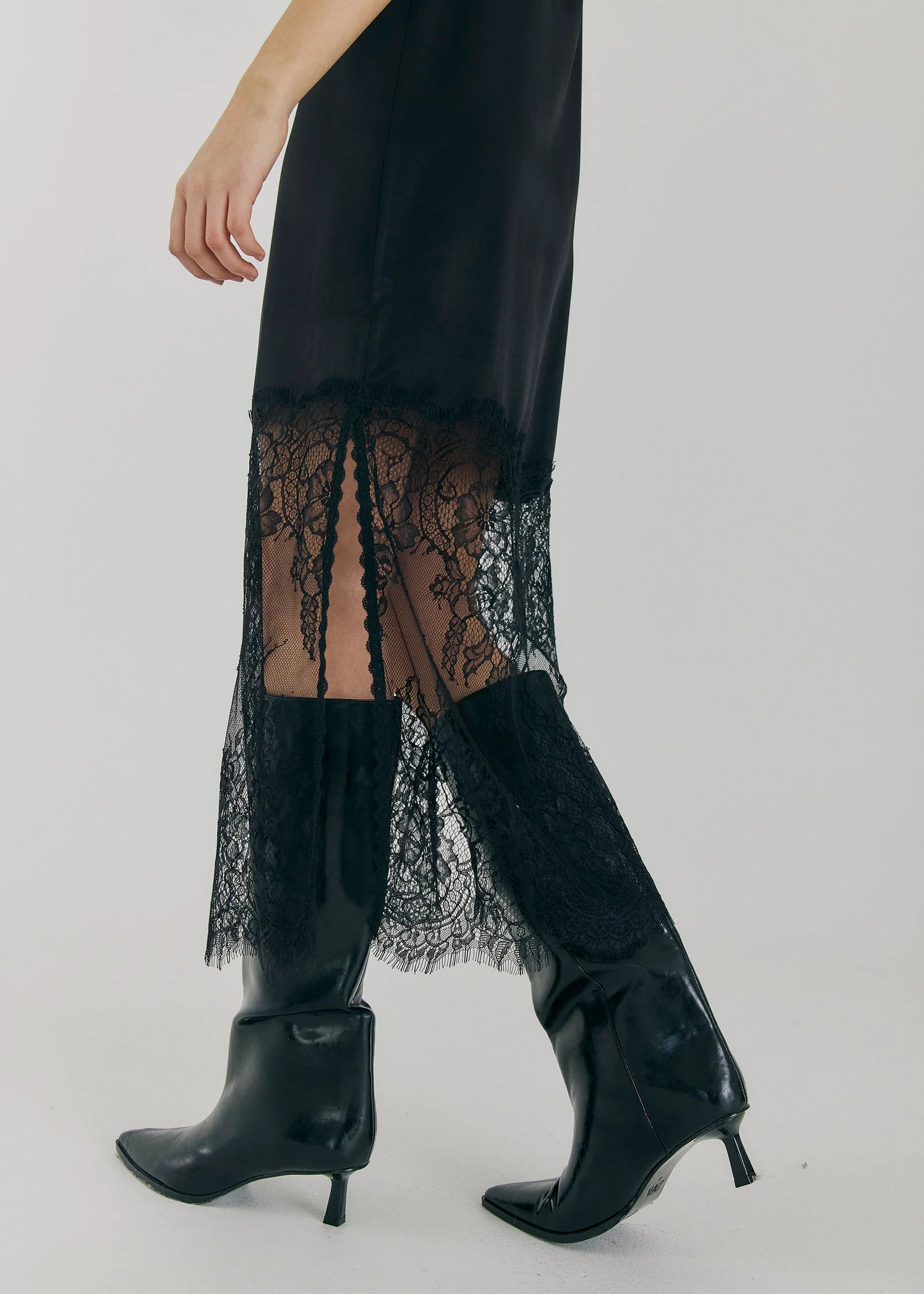 Norr Talua Slip Dress Black