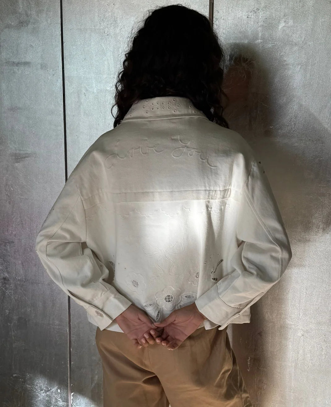 Sissel Edelbo Vintage Jacket SE 1915 Organic Cotton White Napkin