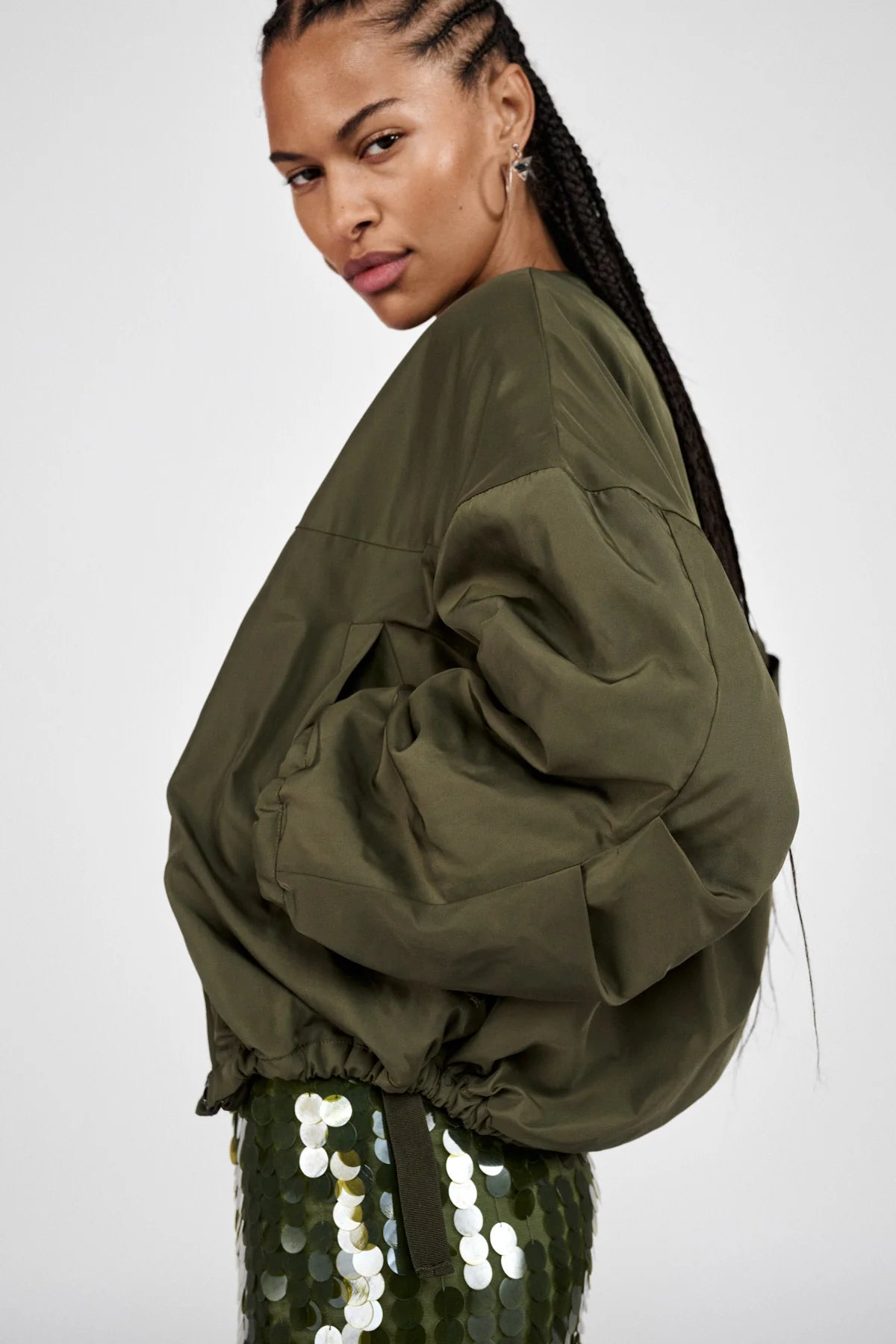 Rabens Saloner Glod Arched Jacket Army Green