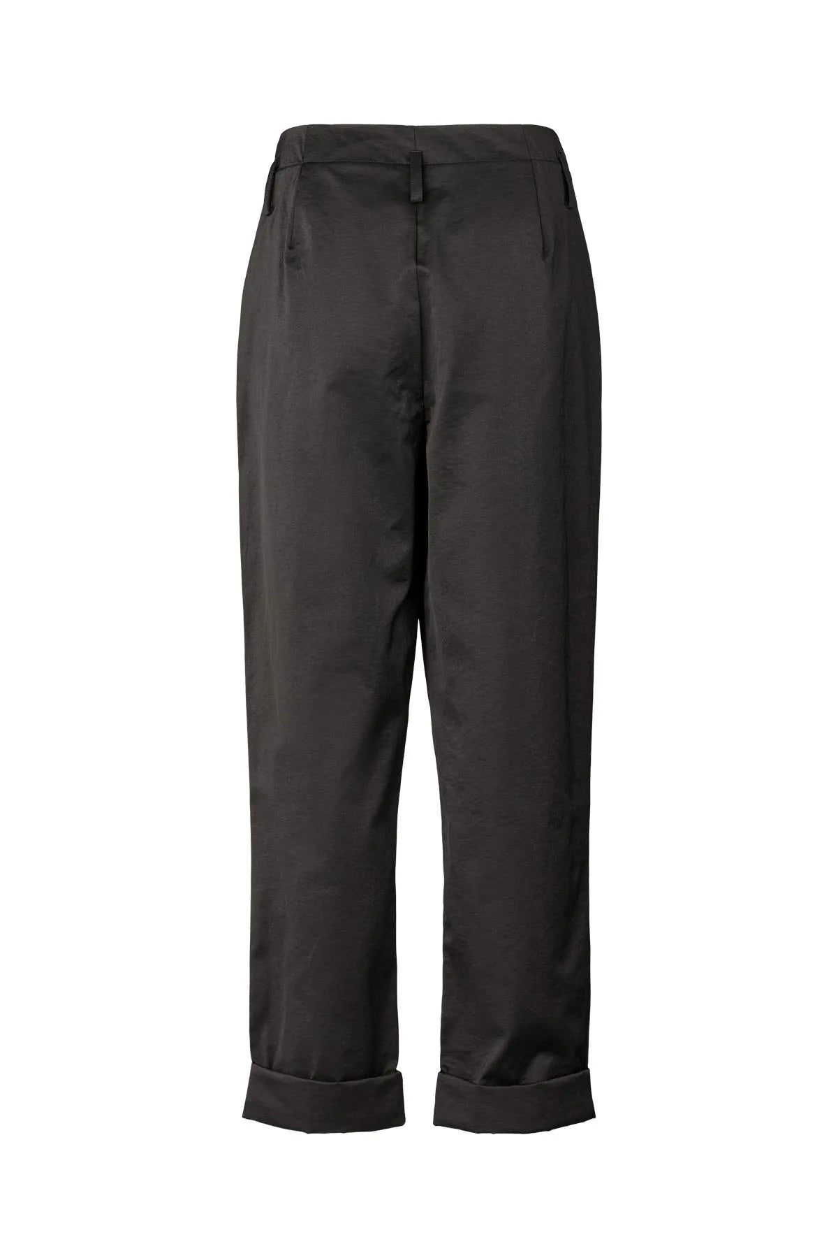 Rabens Saloner Raina Cotton Fusion Pleat Pants Pirate Black