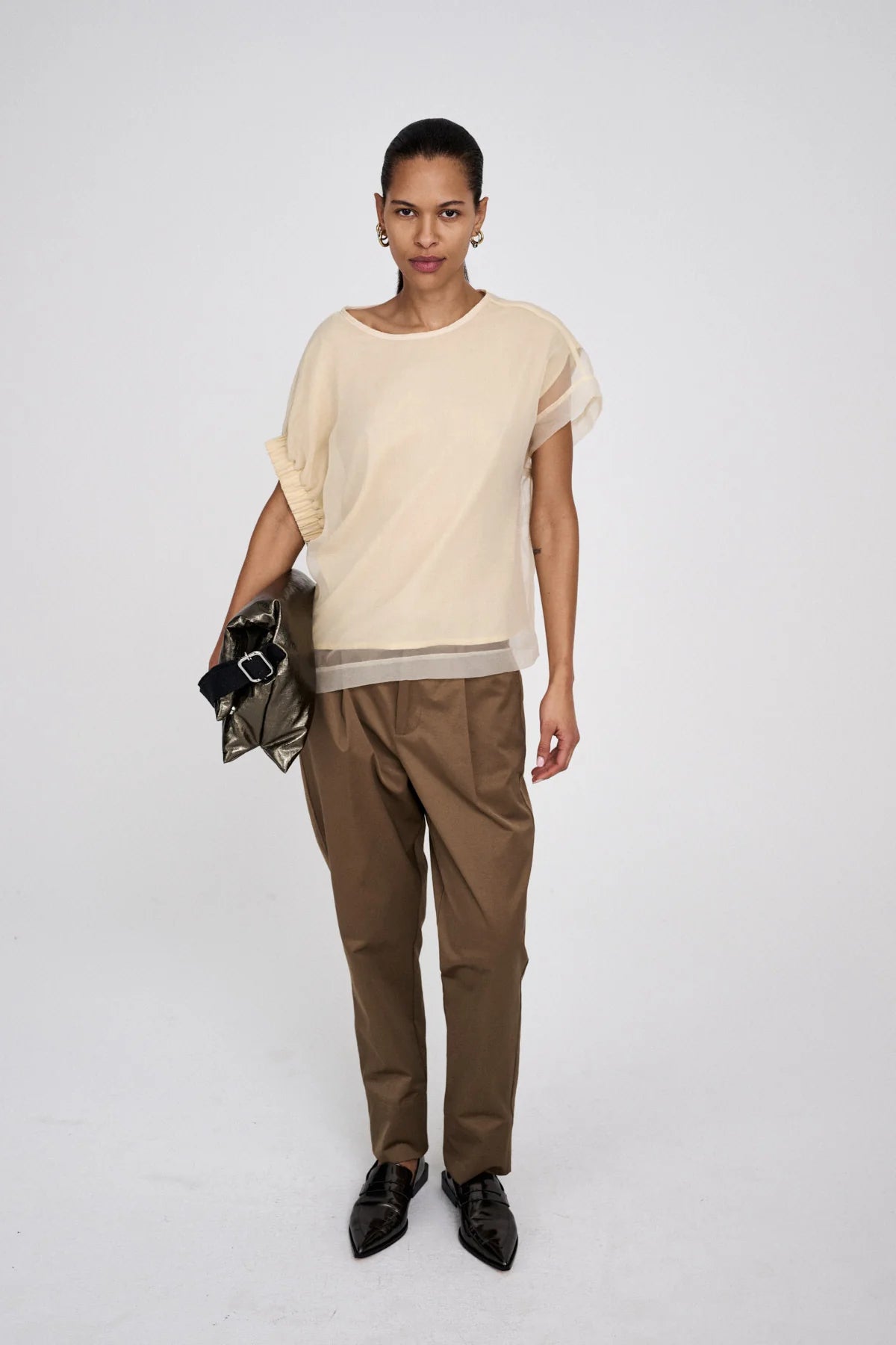 Rabens Saloner Raina Cotton Fusion Pleat Pants Cub