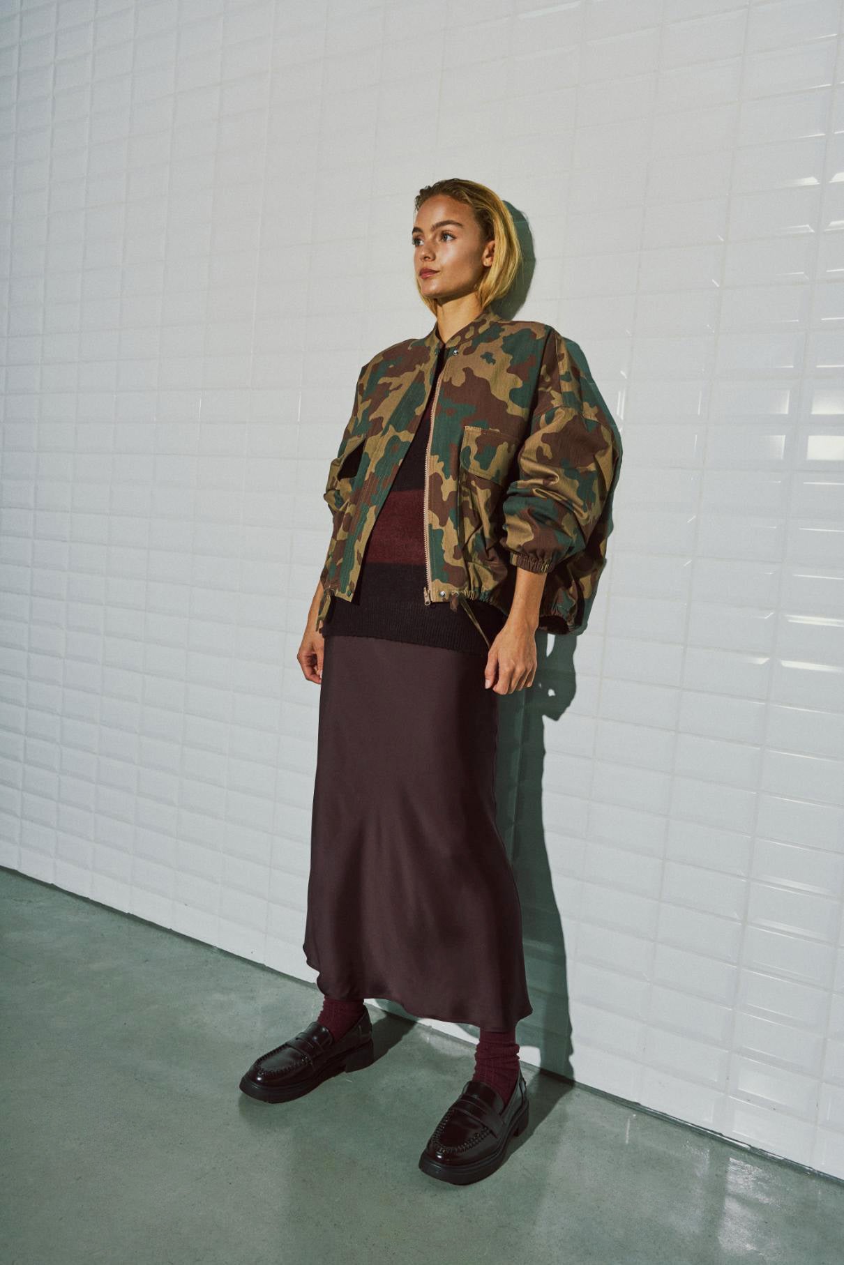 WITHBLACK WBLleah LS Camo Jacket 00001814 Camo Print Green Shades