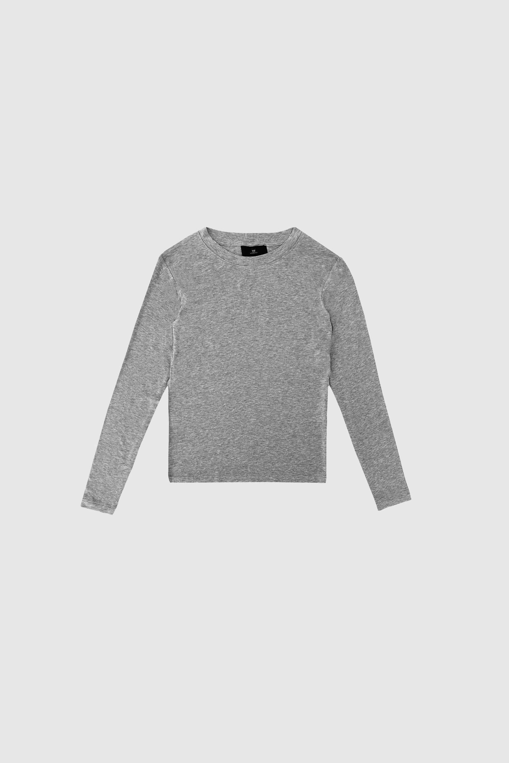 WITHBLACK WBLjosefine LS Tee Grey Melange