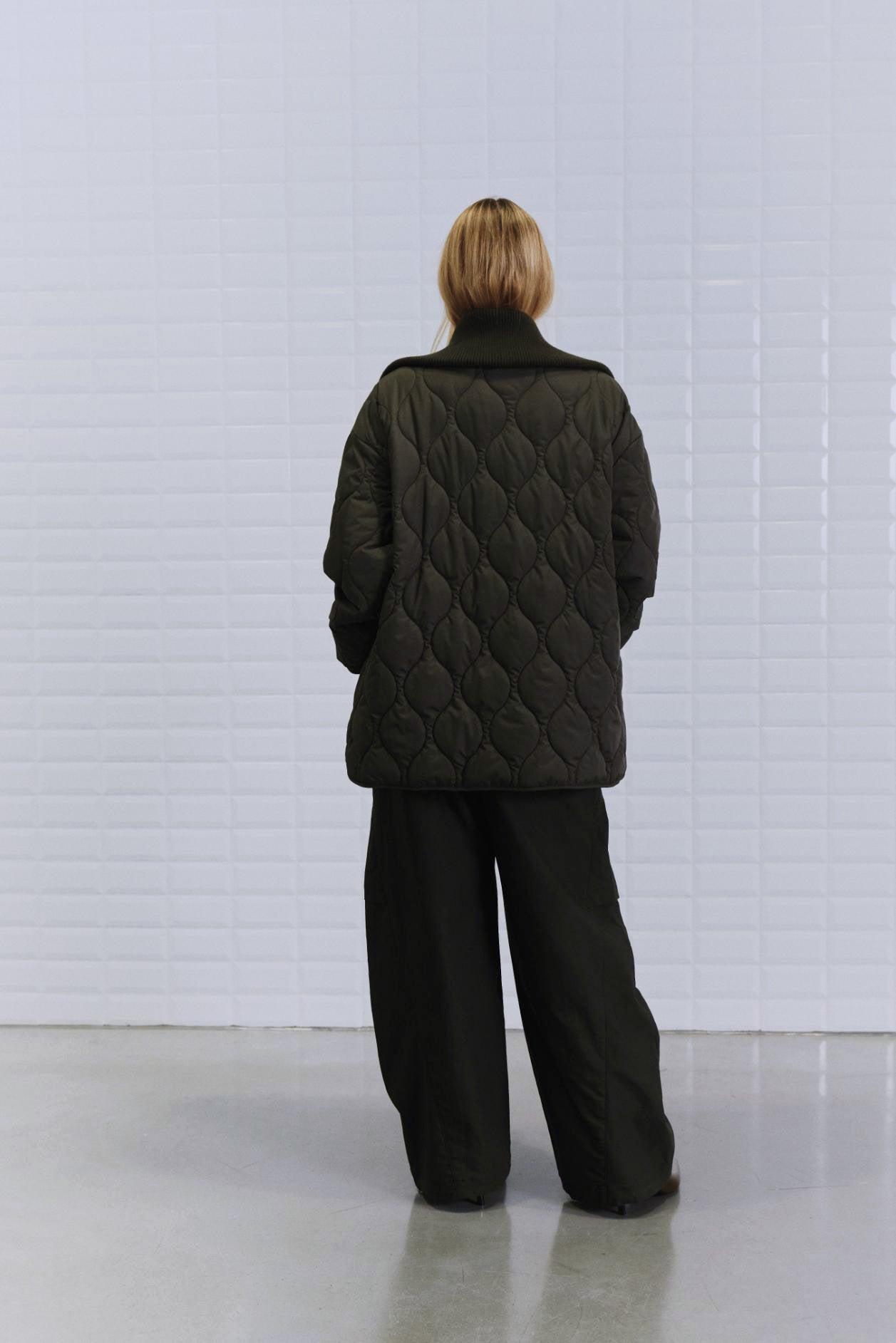 WITHBLACK WbTribecca Quilted Jacket Dark Green