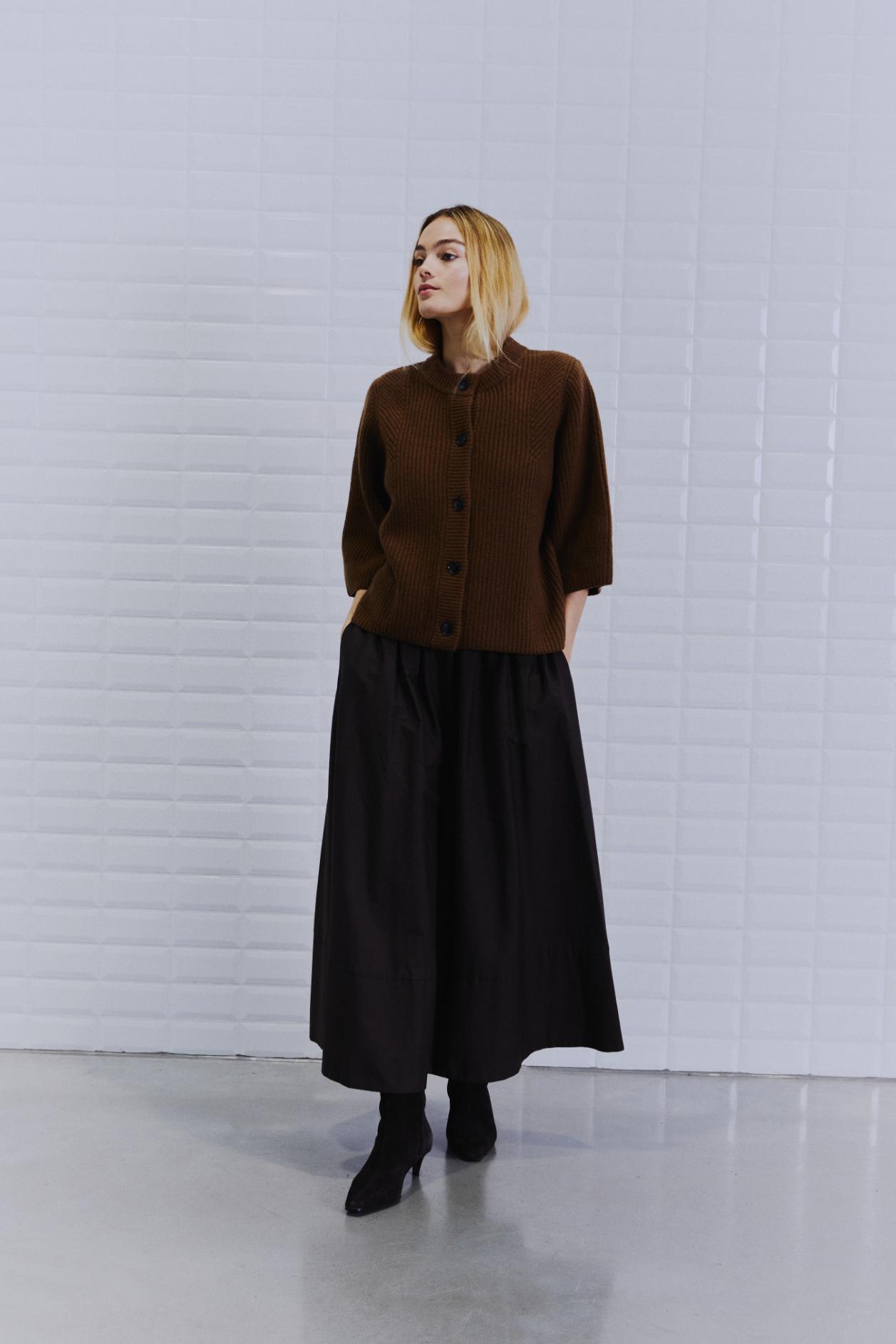 WITHBLACK WBLvivianna HS Sleeve Cardigan Camel