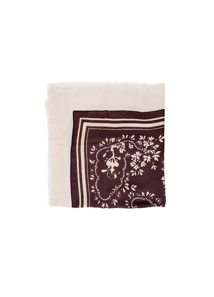 Black Colour BCMagnolia Deluxe Scarf Brown