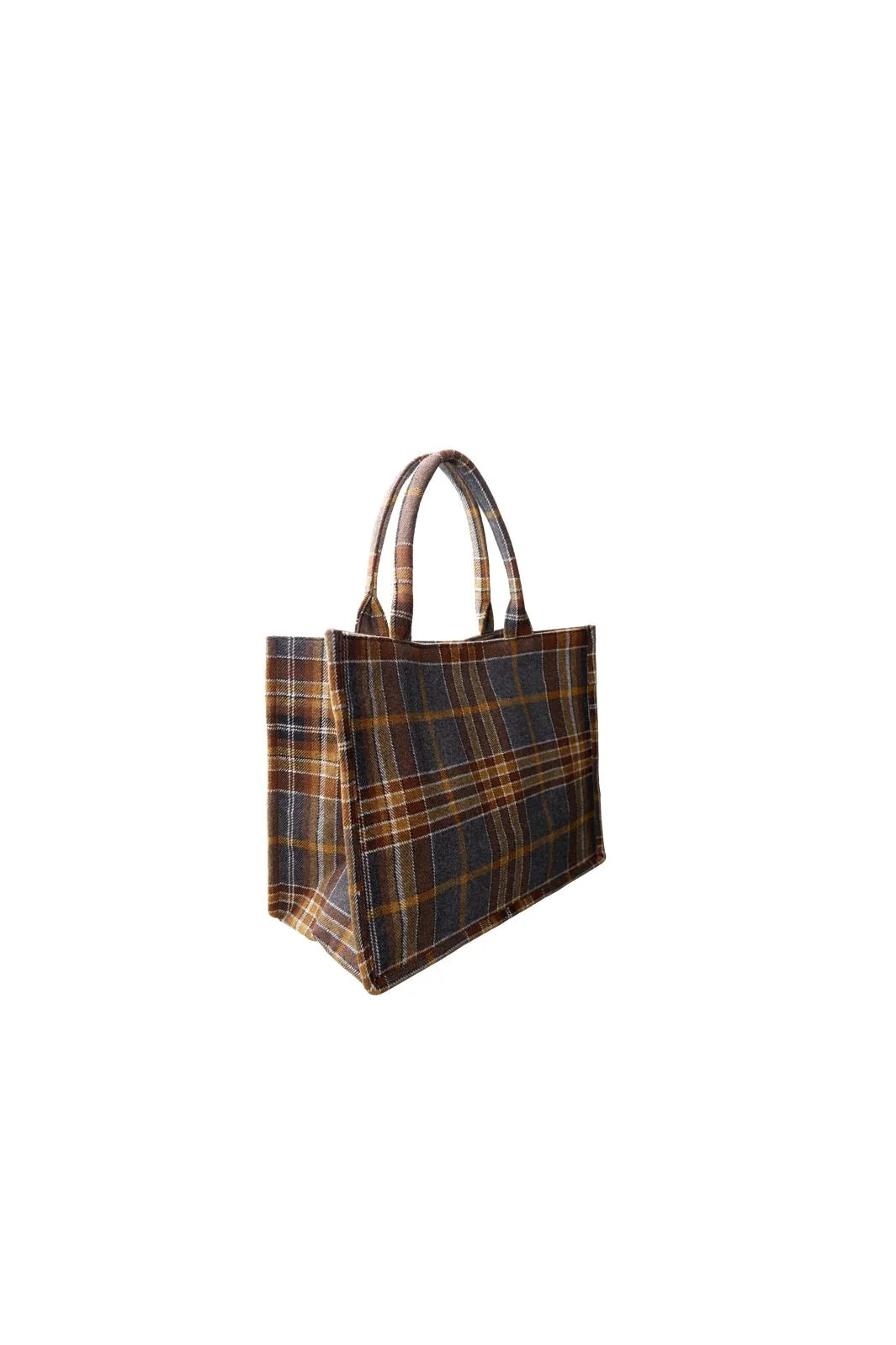 Black Colour BCDex Bag Grey Check