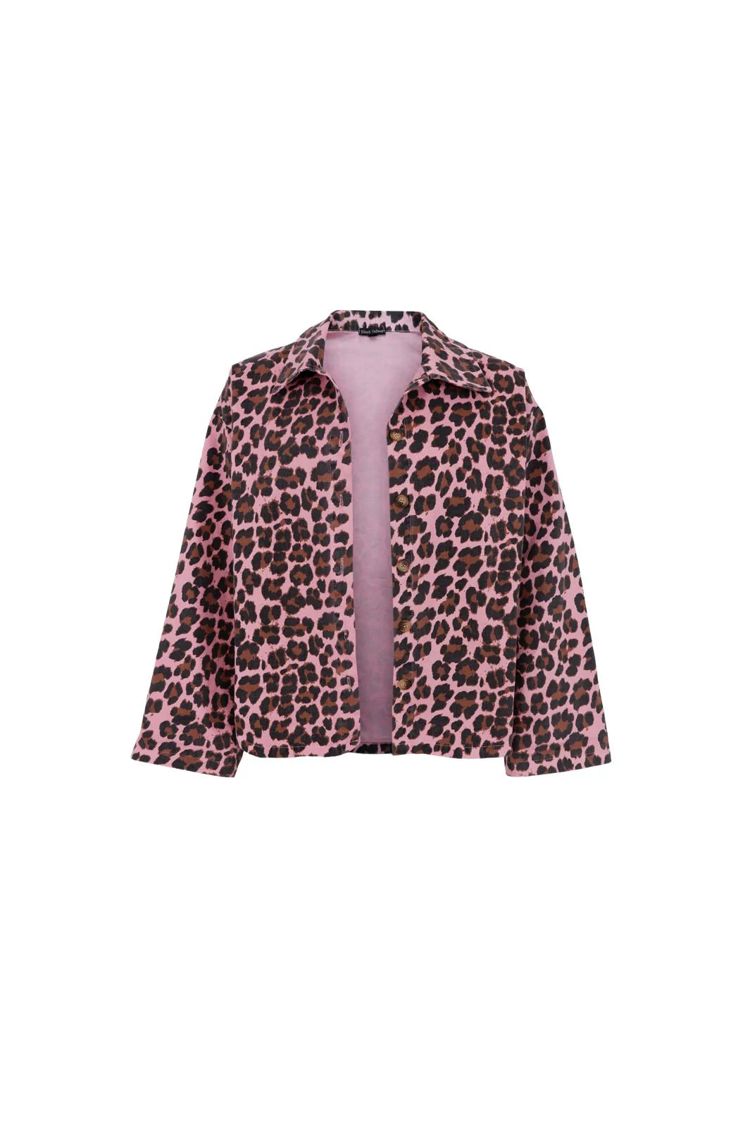 Black Colour BCEllie Shirt Jacket Pink Leo