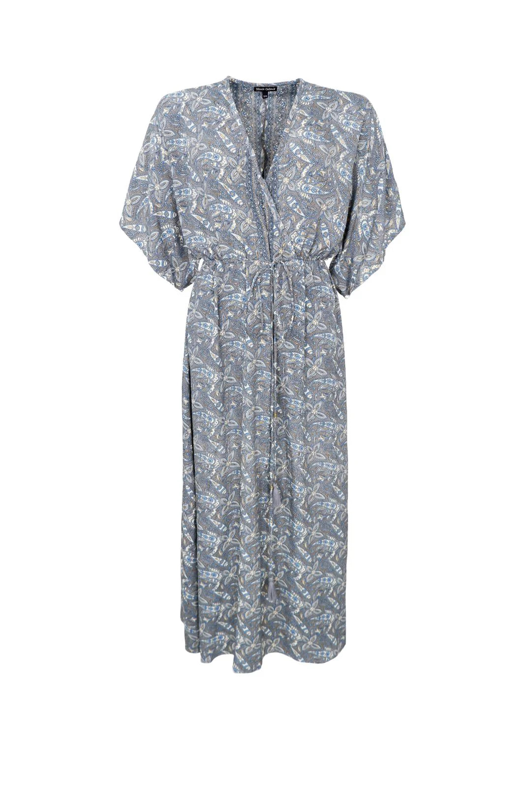 Black Colour BCLuna Long V-neck Dress Glory Blue Limited