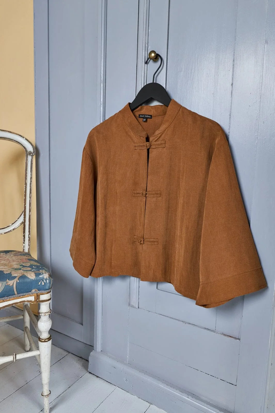 Black Colour BC Moon Shirt Blouse 41249 Camel