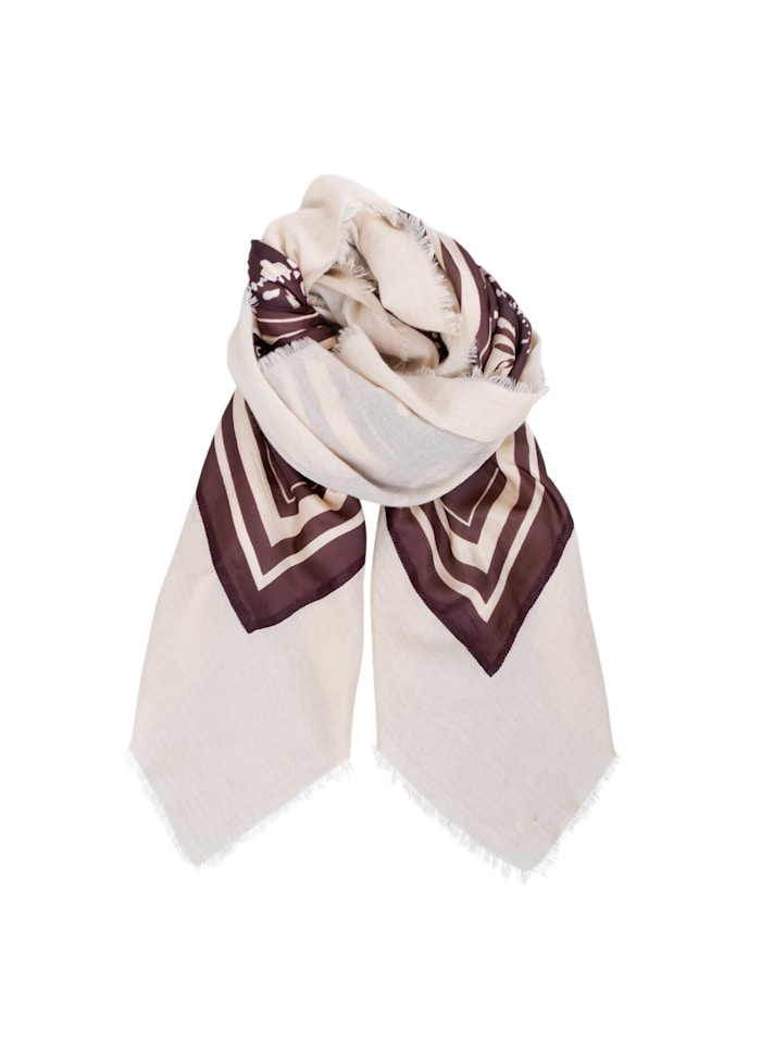 Black Colour BCMagnolia Deluxe Scarf Brown