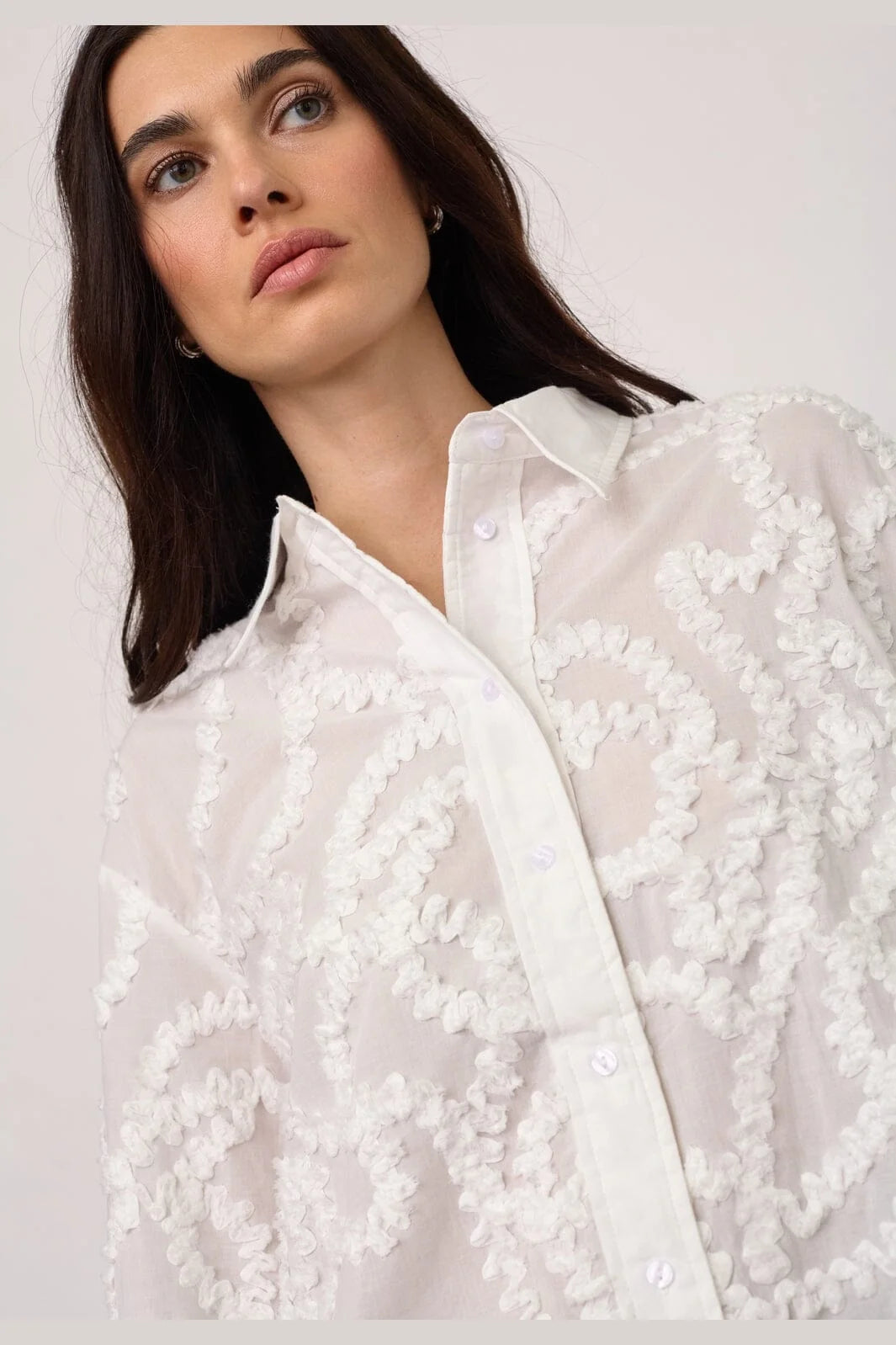 Co'Couture BrynnCC Structure Shirt 500296 White