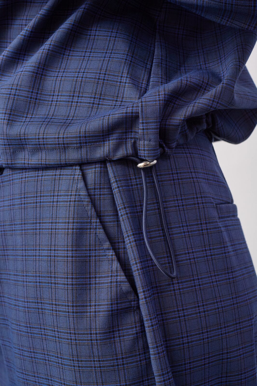 Co'Couture Daxter Check Pleat Shirt 500316 New Blue