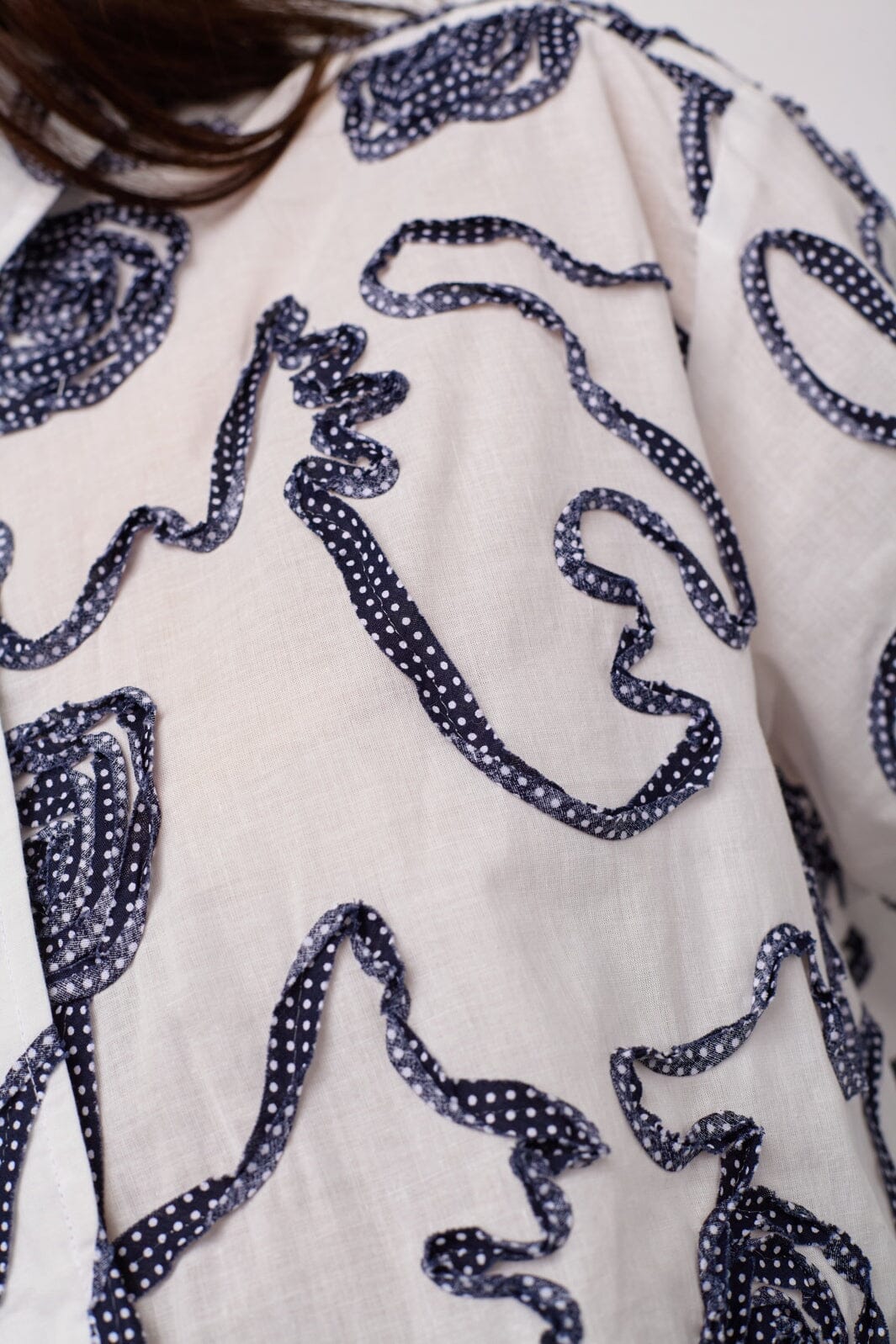 Co'Couture ElricCC Flower LS Shirt 500348 Navy
