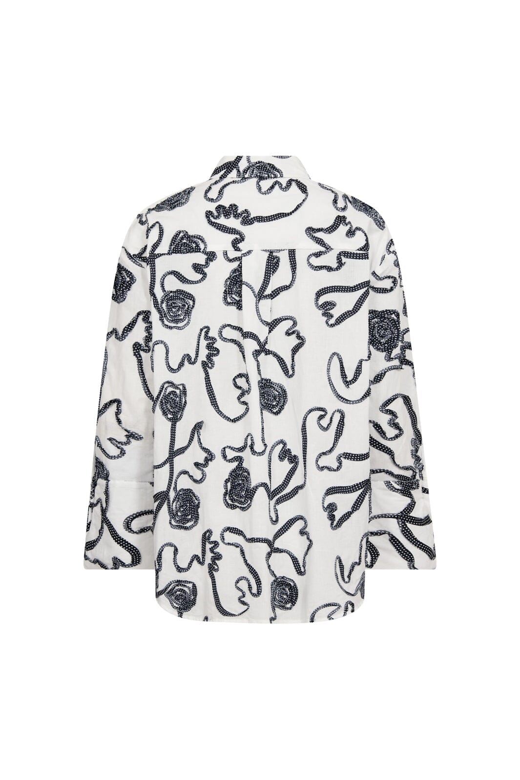 Co'Couture ElricCC Flower LS Shirt 500348 Navy