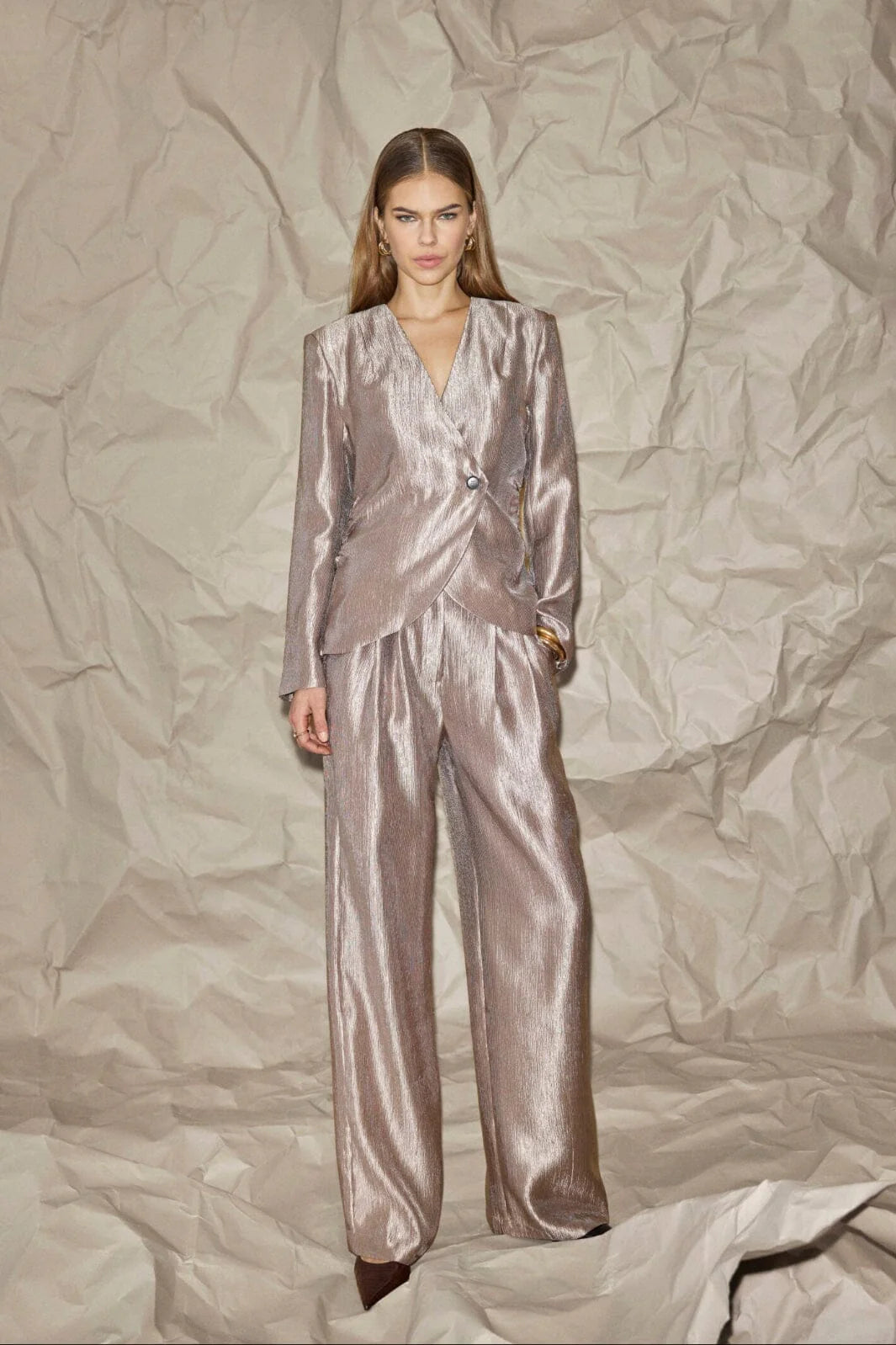 Co'Couture RingoCC Pleat Pant Bisquit