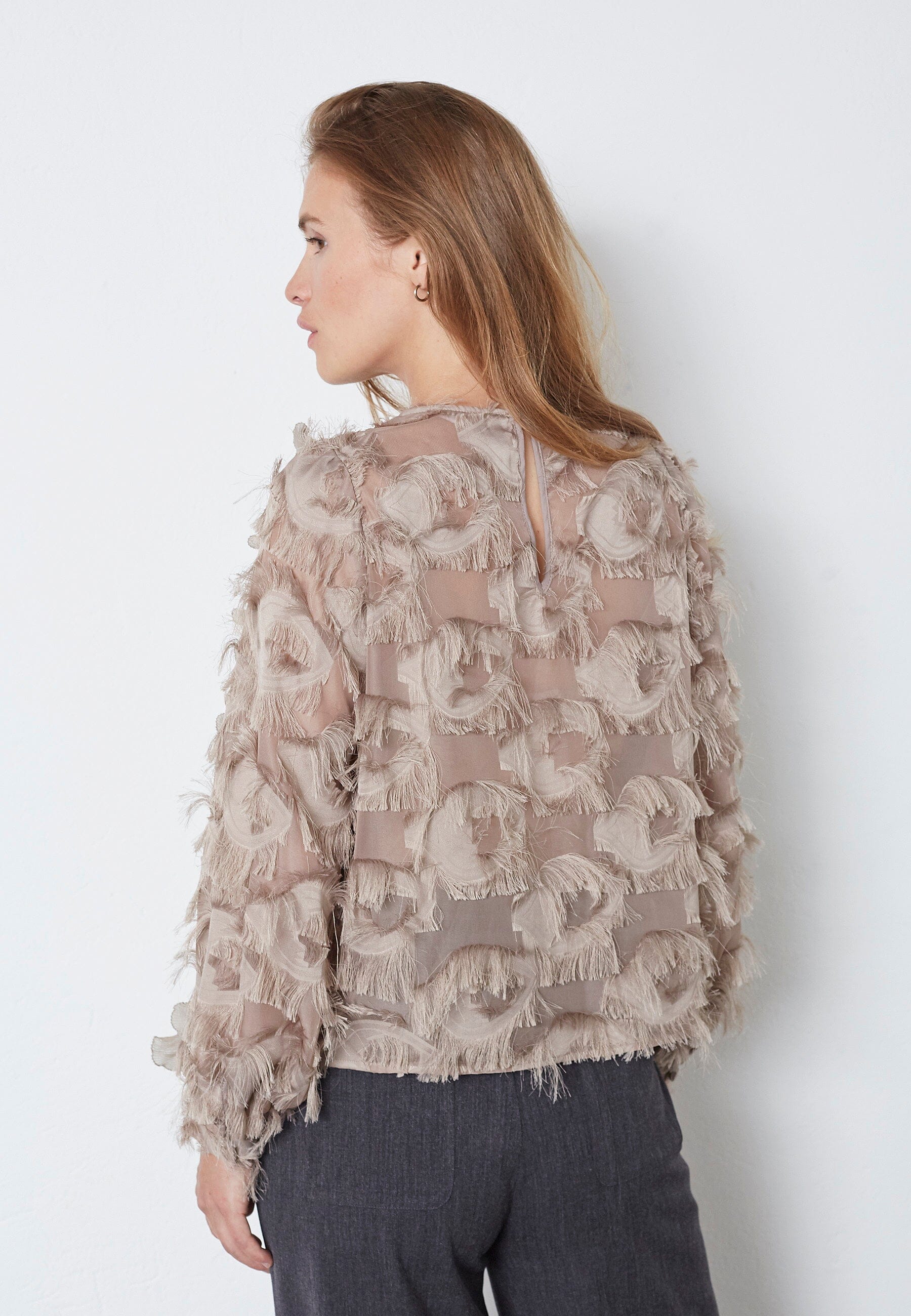 Co'Couture SyraCC Structure Blouse Walnut