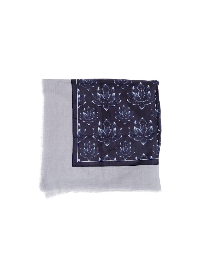 Black Colour BCPrecious Deluxe Scarf Navy