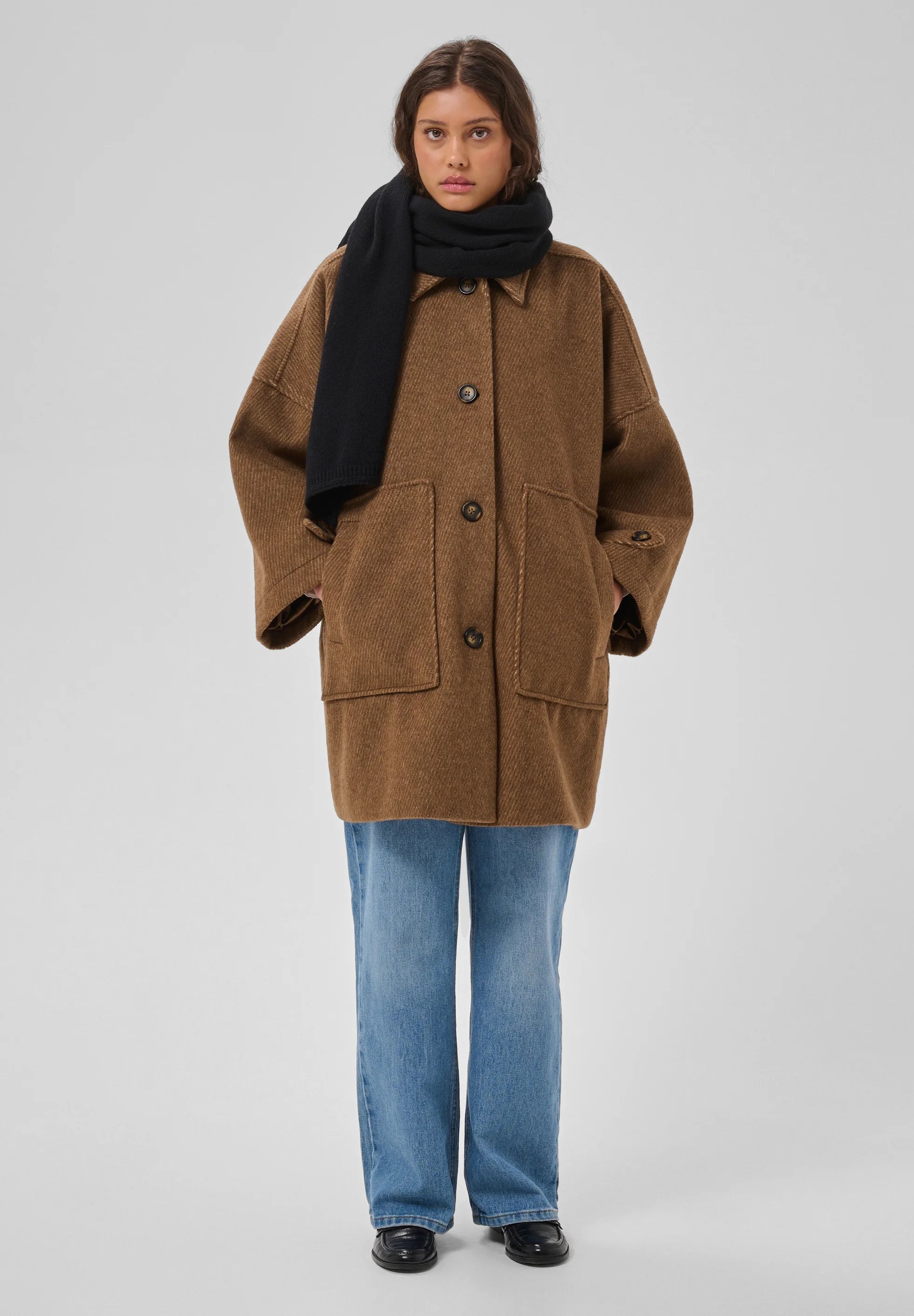 My Essential Wardrobe MWBaratti Lyon OS Jacket Toffee Melange