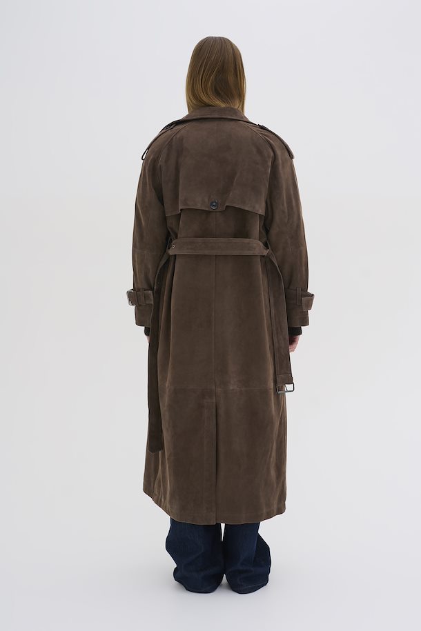 My Essential Wardrobe TaraMW Suede Trenchcoat 10704830 Delicioso