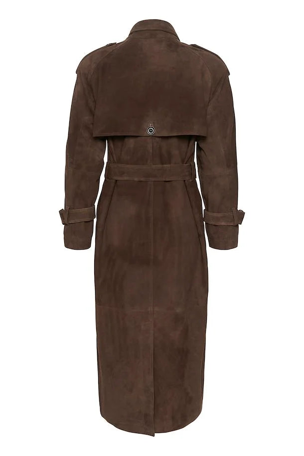 My Essential Wardrobe TaraMW Suede Trenchcoat 10704830 Delicioso