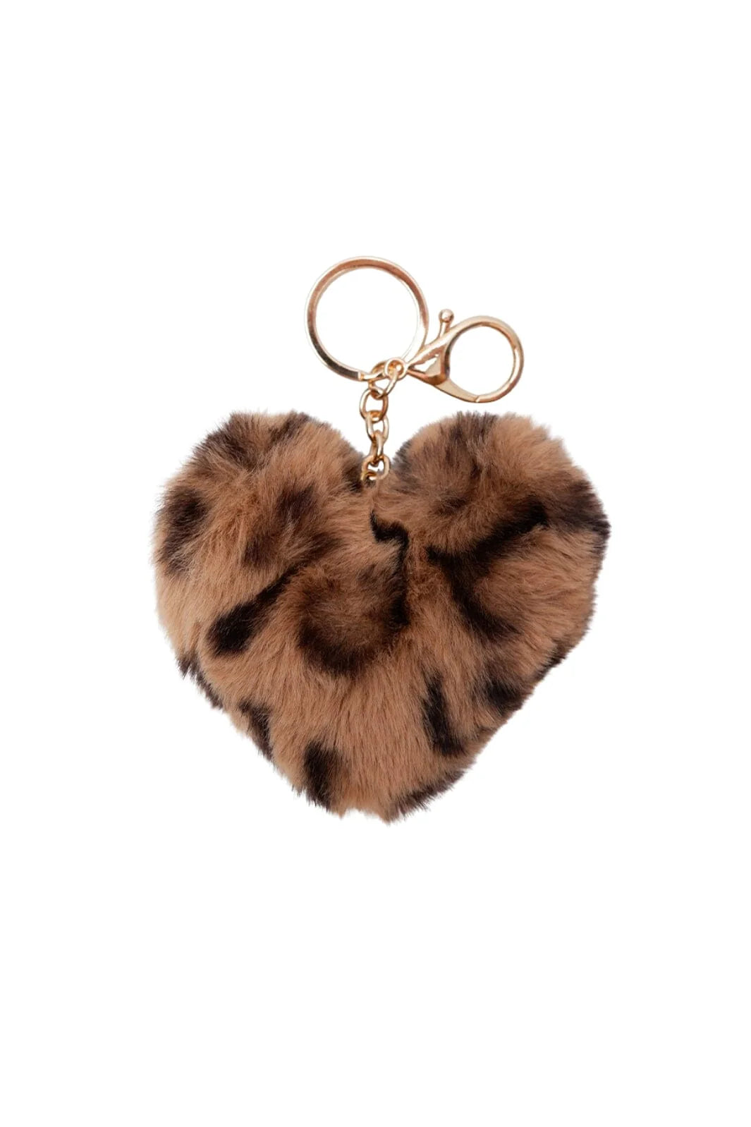 Black Colour BCHeart Soft Keyhanger Brown Leo