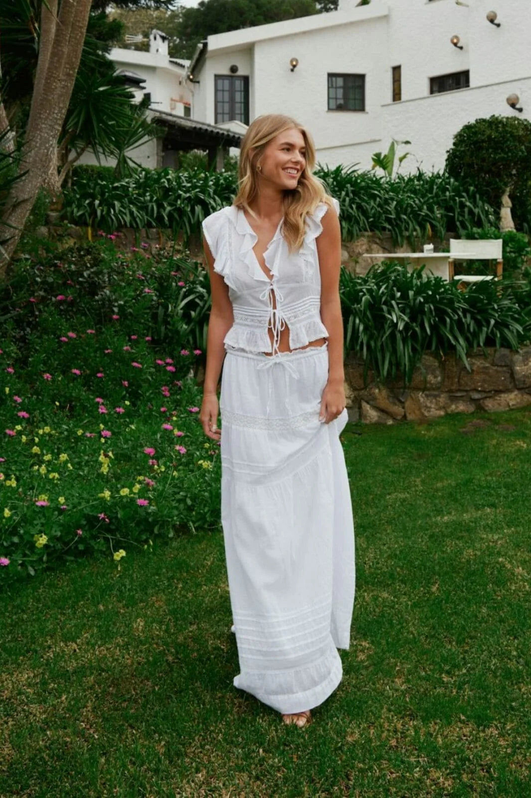 Neo Noir Fippo S Voile Skirt 165044 White